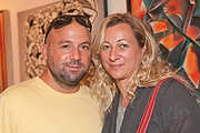 123MiamiGallery-4006 - Artist Tom Dellapenna and Alexandra Wiethaler 