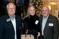 039-TrustHolidayPartySmall - Willard Wheeler Jr., Nanette Ruffner and Chuck Ruffner at holiday party for Coral Gables Trust in Coral Gables, Florida, December 7th, 2010.