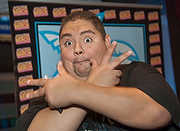 197-SBCF10-6644 - South Beach Comedy Festival comedian Gabriel Iglesias poses for a portrait  while greeting some of the hundreds of fans he spent several hours as he greeted them all personally at The Fillmore Miami Beach