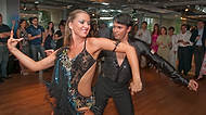 54-ArthurMurrayDance - Guests watching Zaneta Tomposova and Adrian Persad perform a dance