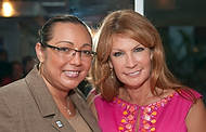71-ArthurMurrayDance - Dept. Children and Family Services Flora Beal and chief investigative reporter at Miami's CBS 4 Michelle Gillen