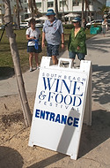 FIU-0412-WF103913 - Entrance sign of the 2010 South Beach Wine & Food Festival