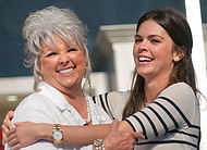 FIU-0486-WF104450 - Celebrity Chefs Paula Deen and Katie Lee Joel at the Grand Tasting Village at the 2010 South Beach Wine & Food Festival