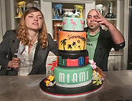 FIU-0501-WF104725 - Celebrity Chef Duff Goldman and cake at the Grand Tasting Village at the 2010 South Beach Wine & Food Festival