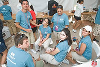 FIU-Grd-Taste-9877 - These FIU School of Hospitality students are some of the over 500 FIU School of Hospitality students who participated at the 2008 South Beach Wine and Food Festival in Miami Beach.