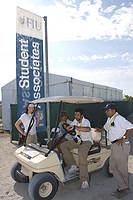 FIU-Grd-Taste-9882 - In front of the student association checkin tent at the 2008 South Beach Wine and Food Festival in Miami Beach.