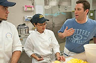 FIU-WF09-021702 - FIU School of Hospitality students with Daisy May BBQ Chef Adam Perry Lang, 