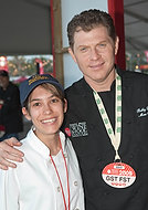 FIU-WF09-022254 - FIU School of Hospitality student Mellissa Lumaghini and Food Network Chef Bobby Flay at the Burger Bash.
