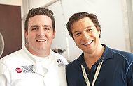 FIU-WF09-033776 - Cooking Personality Rocco DiSpirito, right, was assisted by FIU School of Hospitality student Kevin Purdy at the Grand Tasting Village.