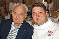 FIU-WF09-054156 - Professor Donald  Rosellini and FIU School of Hospitality student and 2009 Barilla Best New Student Chef Award winner Arthur Mindermann at the Interactive lunch at the Biltmore Hotel in Coral Gables.