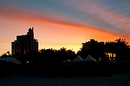 FIU-705-WF105787 - Sunset at the Grand Tasting Village of the 2010 South Beach Wine & Food Festival