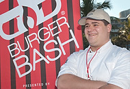 FIU-0194-WF10 - FIU School of Hospitality student volunteer Michael Vidal at the Burger Bash at the 2010 South Beach Wine & Food Festival