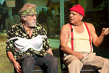 SBCF09-0004 - 70s icons Cheech & Chong open the 4th Annual South Beach Comedy Festival, at The Fillmore in Miami Beach, Fl Wednesday Jan. 21, 2009.