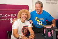 61-TMobileElPibe<br>Carlos Valderrama, left, and guest